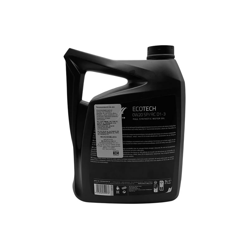 WOLF Engine Oil ECOTECH 0W-20 SP/RC D1-3